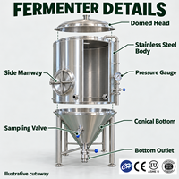 Réacteur biologique et réservoir en acier inoxydable 304, OEM, 500-50000L, fabricant certifié ISO 9001