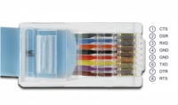 Cable de Comunicación Personalizado RJ45 a DB9 Hembra RS232 Serial, Cubierta de PVC, Blindaje Combinado, Compatible con Micrófono