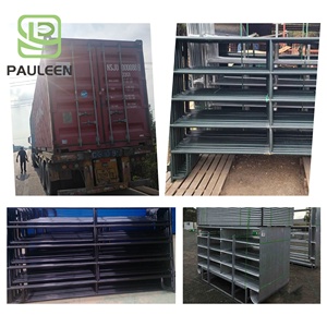 Paneles de patio de cerca de <span class=keywords><strong>corral</strong></span> de ganado de metal galvanizado con puertas de red de granja para diseño de construcción de acero Panel de caballo - Product Image 5