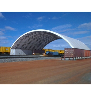 Abri dôme industriel à double treillis 60x40 pieds (18x12m) – Grande tente de stockage extérieur, <span class=keywords><strong>garage</strong></span>, hangar d'aviation portable - Product Image 3