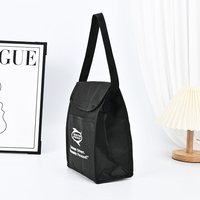 Sac isotherme promotionnel personnalisé en non-tissé avec logo imprimé, sac fourre-tout thermique portable pour le bureau et l'école
