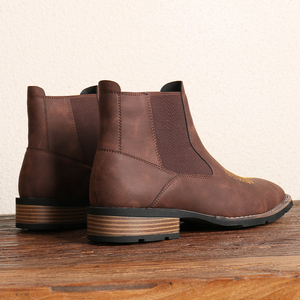 Botas Chelsea de Moda Británica para Hombre, Zapatos de Tacón Alto para Fiestas y Actividades, Botas Chukka para Hombre - Product Image 2