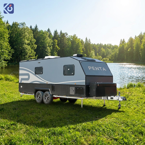 CAMPTRL Nouvelle Conception de Caravane Mini Teardrop de Haute Qualité pour Camping en Plein Air, Voiture Tout-Terrain, Remorque de Voyage, <span class=keywords><strong>Van</strong></span> RV - Product Image 1