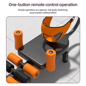 Table de traction cervicale et <span class=keywords><strong>lombaire</strong></span> électrique réglable en hauteur pour usage domestique, avec <span class=keywords><strong>banc</strong></span> et support à cadre en acier - Product Image 3