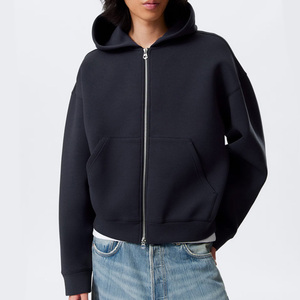 Sudadera con Capucha Personalizada de Alta Calidad para <span class=keywords><strong>Hombre</strong></span>, de Poliéster y Algodón, Estilo Holgado, Grueso, con Cierre de Cremallera - Product Image 5