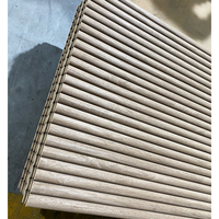 Panneau acoustique en bois lamellé-collé chêne, ignifuge, insonorisant, en MDF, pour décoration murale de bureau, hall, villa haut de gamme
