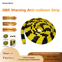 Bande de protection d'angle en caoutchouc NBR industrielle, écologique, autocollante, en forme de L, jaune et noire, anti-collision, pour garage, à découper