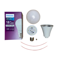 Usine chinoise E27 B22 support ampoule Led bon marché 3w 5w 7w 9w 12w 15w 18w 24w ampoule LED automatique à haute luminosité SKD CKD ampoule LED