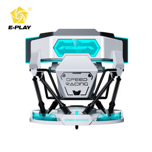 Outdoor 3D-Autorenn-Simulator-Cockpit mit 6-DOF-Bewegungsplattform aus Fiberglas & Metall für den Einsatz am Flughafen - Product Image 5