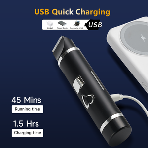 안전한 2-in-1 남성용 무선 전기 면도기 세척 가능한 플랫 블레이드 면도기 바디 그루밍 고품질 - Product Image 5