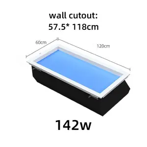 Modern 600*600Mm armatür imalatı iç mekan aydınlatması Panel lambası gökyüzü Led ışık çatı kare Panel ışık