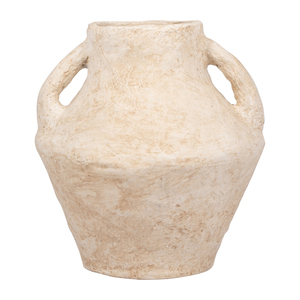 Vaso a due manici in ceramica fatta a mano, vaso per fiori in cartapesta per soggiorno, camera da letto, ufficio. - Product Image 1