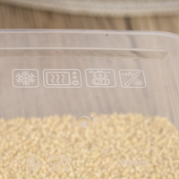 En gros 10Pcs En Plastique Récipient De Stockage Des Aliments Ensemble Clair Réfrigérateur Garder Frais Boîtes Micro-ondes Passe Accessoires De Cuisine