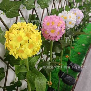 Solar Garden <b>Light</b> Led Daisy <b>Flower</b> Lamp Water Resistant Outdoor Free Standing With Mono Si Solar Cell - Product Image 2