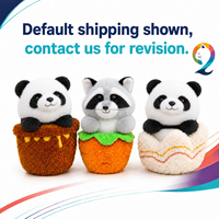 Peluche personnalisée en forme de raton laveur, jouet en peluche doux, fabrication OEM ODM, vente en gros, cadeau, mascotte, fournisseur de peluches avec logo personnalisé