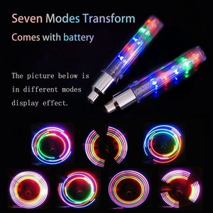 Feux de pneu de vélo multicolores Feux de roue de vélo étanches Feux de valve de moto Lampe au néon à rayons Led Feux de roue de vélo - Product Image 4