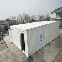 Centre de données préfabriqué ODM avec refroidissement en-rangée, 12 baies de serveurs 42U, capacité informatique de 200 kW, certifié CE ISO pour les filiales bancaires