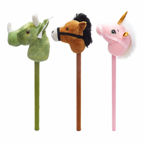 <span class=keywords><strong>Cavallo</strong></span> a Dondolo per Bambini, Giocattolo in Peluche con Bastone in Legno per Divertimento Fai-da-Te - Product Image 3