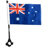 Drapeau de Vélo Personnalisé avec Impression de Logo, Haute Qualité, Vente Chaude, Drapeaux de Moto Double Face, Fabrication OEM ODM pour Fournisseurs en Gros