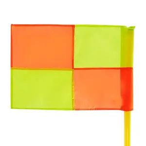 Chinese Banner Flag Suppliers Wholesale Football Referee's Flag Bright Color Soccer Field Marking Corner Flag