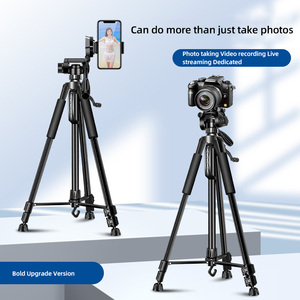 Trépied 1,8 m <span class=keywords><strong>pour</strong></span> appareil photo reflex numérique à <span class=keywords><strong>objectif</strong></span> unique, support de téléphone portable <span class=keywords><strong>pour</strong></span> diffusion en direct, photographie sur le sol - Product Image 2