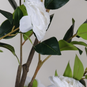 Camélia en plastique, plante artificielle en pot, pour l'intérieur et l'extérieur, pour la décoration de bureau, de jardin, de maison, faux arbres, plantes artificielles - Product Image 3
