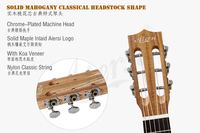 Wholesale Factory Price Aiersi Brand High Quality 28 Inch Koa Guitarlele 6 String Travel Mini Hawaii Guitar Musical Instrument