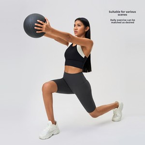 Pantaloni <span class=keywords><strong>da</strong></span> Yoga estivi a vita alta <span class=keywords><strong>da</strong></span> <span class=keywords><strong>donna</strong></span> che sollevano i pantaloni <span class=keywords><strong>attillati</strong></span> a cinque punti per Fitness all'aperto - Product Image 1