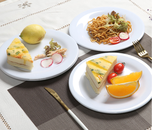 <span class=keywords><strong>Assiette</strong></span> Creuse en Mélamine Blanche <span class=keywords><strong>de</strong></span> Haute Qualité, Personnalisable avec Logo pour Articles Ménagers, Cuisine, Horeca, Traiteur et Cantine Scolaire - Product Image 2