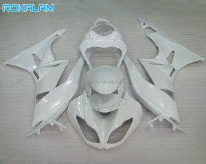 Kit de Carenado Completo Blanco para <span class=keywords><strong>Kawasaki</strong></span> <span class=keywords><strong>Ninja</strong></span> <span class=keywords><strong>ZX6R</strong></span> 2009 2010 <span class=keywords><strong>2011</strong></span> 2012, ZX-6R 09 10 11 12 636, Juego de Carenado de Repuesto - Product Image 1