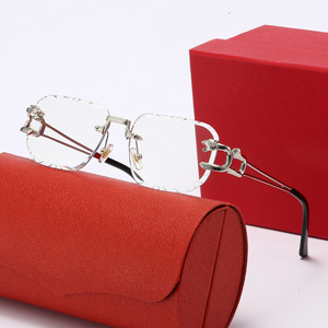 Gafas de Sol Retro de Diseñador, de Alta Calidad, con Doble Puente, Montura Metálica con Cabeza de Leopardo, Marca de Lujo - Product Image 3