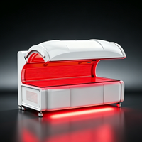 Lit de luminothérapie LED professionnel 633nm 810nm 850nm 940nm avec double commande centralisée pour usage commercial
