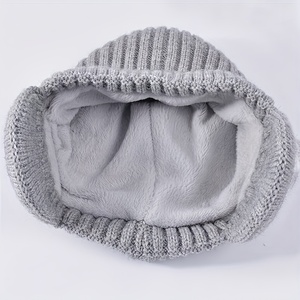 Mùa Đông Dệt Kim Mũ Cho Trẻ Em Ngoài Trời Ấm Áp Đan Beanie Hat Tai Muffs Khăn Bộ Dài Argyle Mô Hình 2 Mảnh Thiết Lập Cho Trẻ Em - Product Image 5