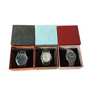 간단한 디자인 시계 상자를 포장하는 뜨거운 판매 혼합 색깔 종이 마분지 보석 팔찌