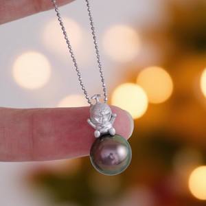 DIY Pearl Accessories 31335 S925 Silver Pendant Gold Plating Empty <b>Tray</b> Machine Cat Pendant Buckle 9-12mm Beads DIY <b>Jewelry</b> Kit - Product Image 1