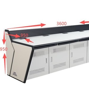 Consola de Monitoreo de Seis Unidades, Estilo Moderno y Minimalista de Metal, para Estaciones de Trabajo Comerciales - Product Image 4