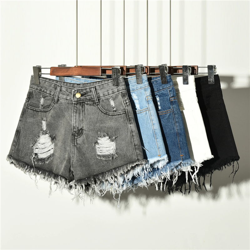 custom stretch denim shorts