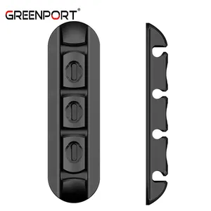 Cable Management Greenport Cable Organizer Silicone USB Cable Winder Desktop Magnetic Tip Storage Tidy Management Clips Cable Holder