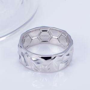แหวนทองคำขาว MSR-1210 PT950 ผลิตในห้องปฏิบัติการ ออกแบบตามสั่ง - Product Image 4