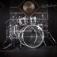 Batterie de percussions professionnelle de jazz, série PD Acrylic, batterie acoustique de haute qualité, instrument de percussion blanc pour usage musical