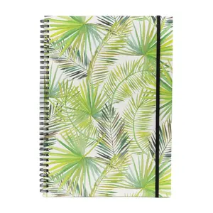 Custom Innerlijke Gedrukt A5 Notebook Spiraal Recept Journal Met Elastische