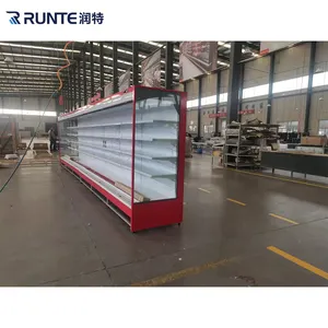 USA ETL thương mại siêu thị bán hàng tủ lạnh hiển thị tủ lạnh multideck mở máy làm lạnh nước giải khát mát