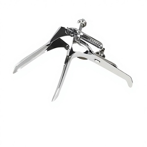 Edelstahl Vaginaldilatator Untersuchungspinzette Gynäkologischer Medikamentenapplikator Zervixuntersuchungsspekulum - Product Image 1