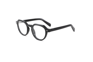 Gafas de miopía redondas Retro para hombre y mujer, montura de gafas ópticas azules para miopía, de alta calidad - Product Image 3