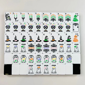 Luxury Exquisite Carving Double Layer Acrylic <b>Mahjong</b> Tiles Custom Chinese Elements UV Color Pattern Portable Individually - Product Image 4