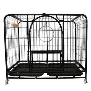 Hot Sell Pet Cage Hochwertiger Hunde käfig Factory Supply Schwarzer Eisen Metall Hunde käfig