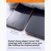 Protection d'écran en verre trempé HD avec boîte rigide ABS anti-poussière pour iPhone 17 16 15 Pro Max