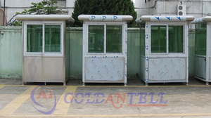 Postazione di Sicurezza in Acciaio Inossidabile Anticorrosione, Cabina Prefabbricata Durevole per Guardie, Capanno Portatile Modulare per Uso Commerciale - Product Image 5
