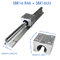 Kit de système de guidage linéaire de routeur CNC bricolage avec rail SBR et arbre