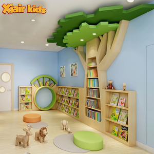 Étagère à Livres en Bois Montessori Arbre, Meuble pour Crèche, Maternelle, Présentoir de Lecture, <span class=keywords><strong>Bibliothèque</strong></span> pour Nurserie et Salle de Classe - Product Image 1